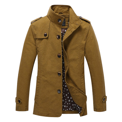 Elegant and stylish quilted jacket for men with high collar Lune London