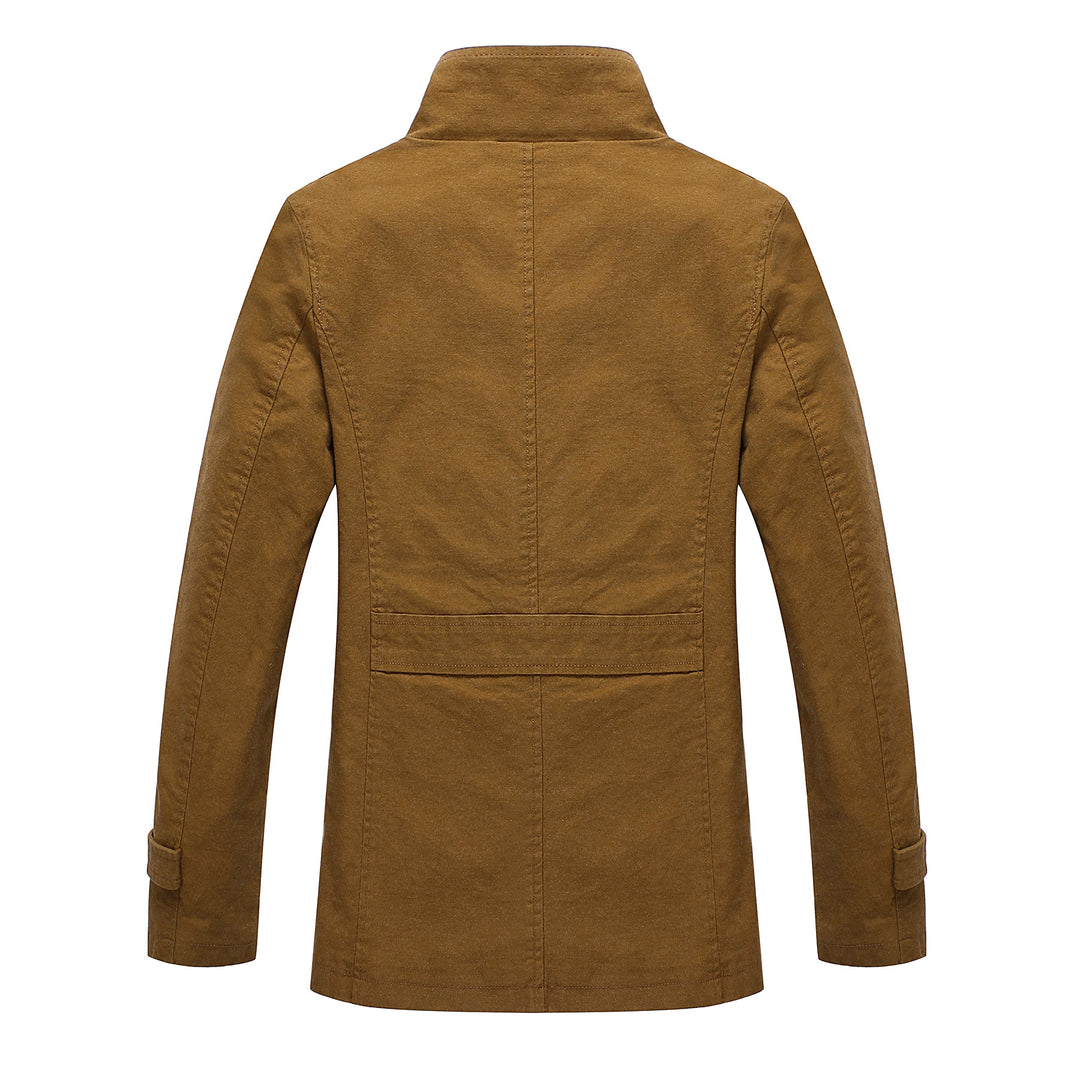 Elegant and stylish quilted jacket for men with high collar Lune London
