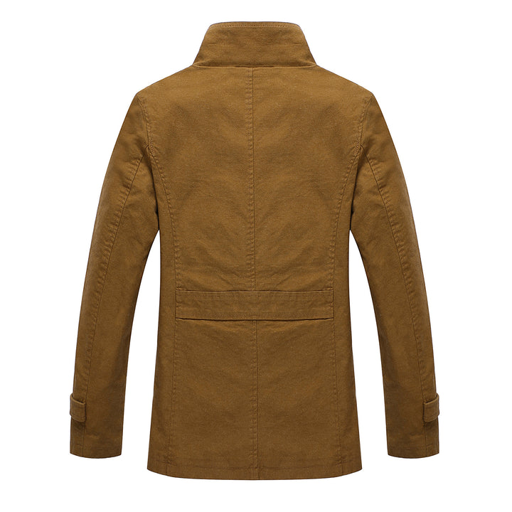 Elegant and stylish quilted jacket for men with high collar Lune London