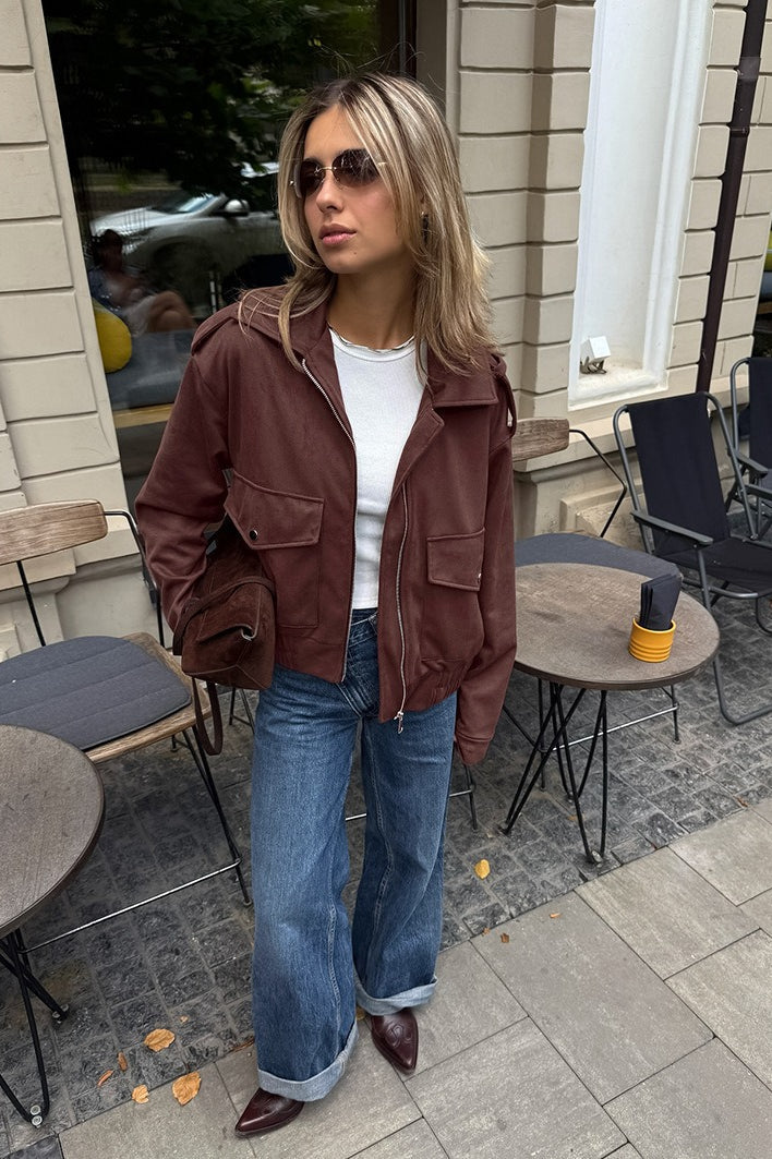 Lune London | Fit Brown Suede Jacket