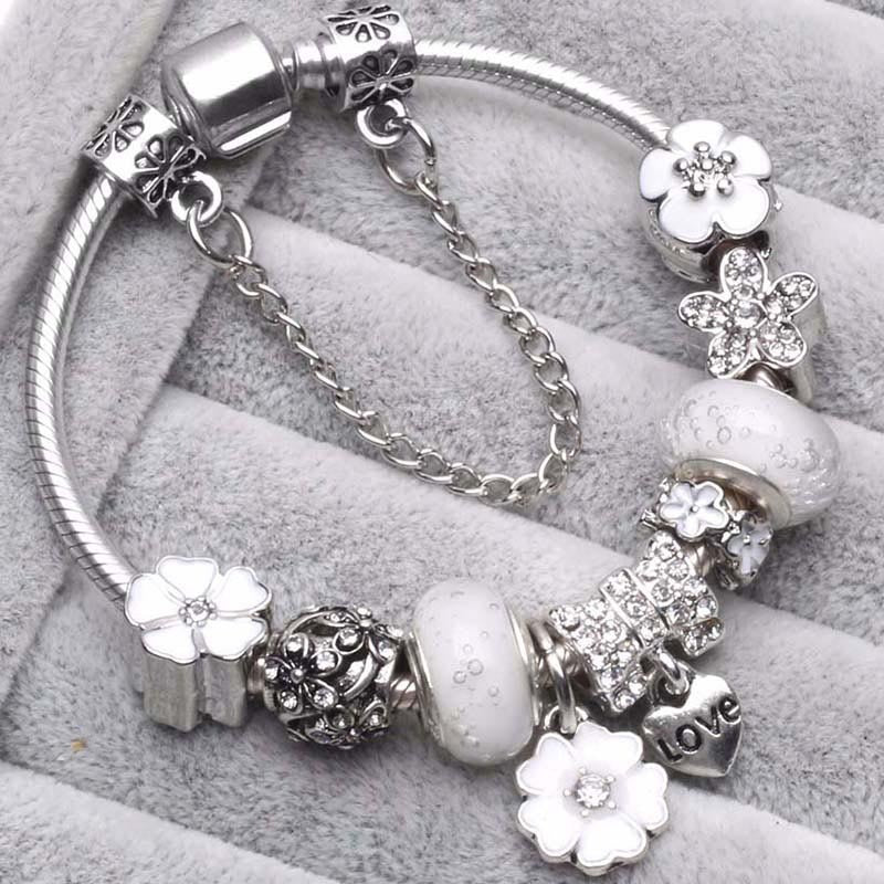 Lune London | Peach Blossom Charm Bracelet