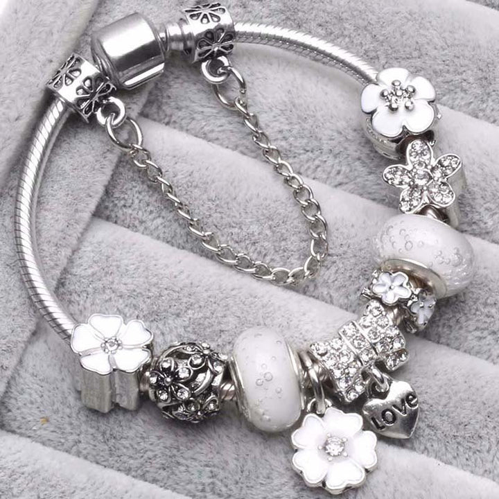 Lune London | Peach Blossom Charm Bracelet