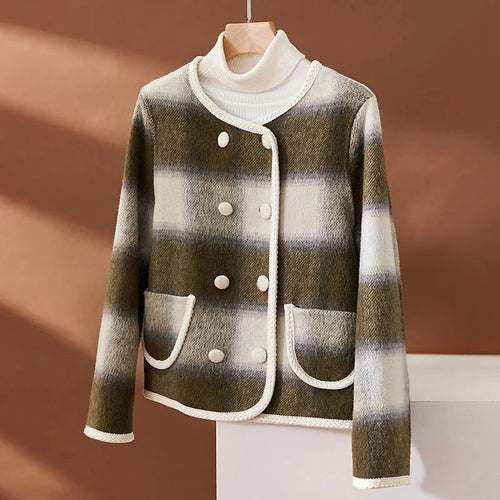 Lune London | Blazer élégant à carreaux pour femmes