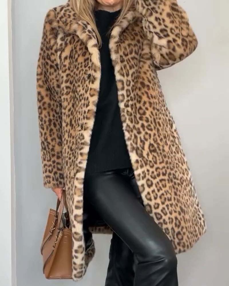 Lune London | Leopard Long Soft Jacket