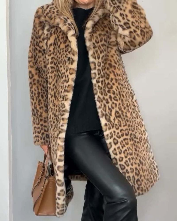 Lune London | Leopard Long Soft Jacket