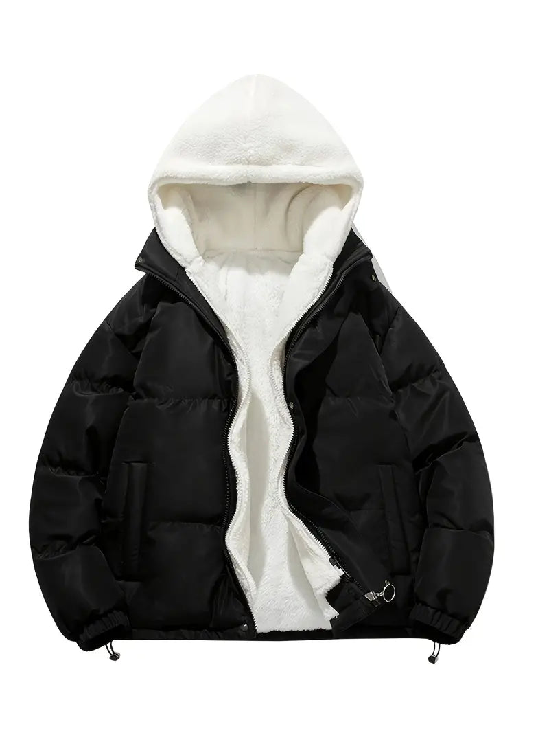 Lune London | Winter fleece jacket with hood - Stylish and warm for winter