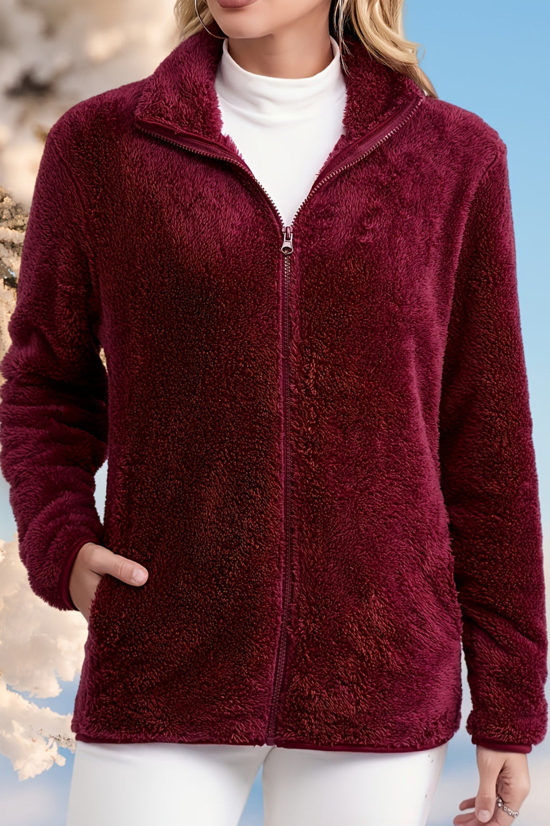 Lune London | Fuzzy Zip-Up Jacket