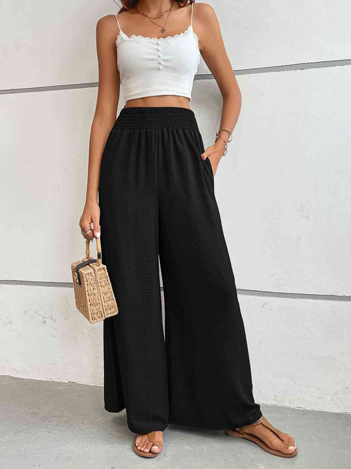 Lune London | Pantalon large avec jambe ample et coupe décontractée