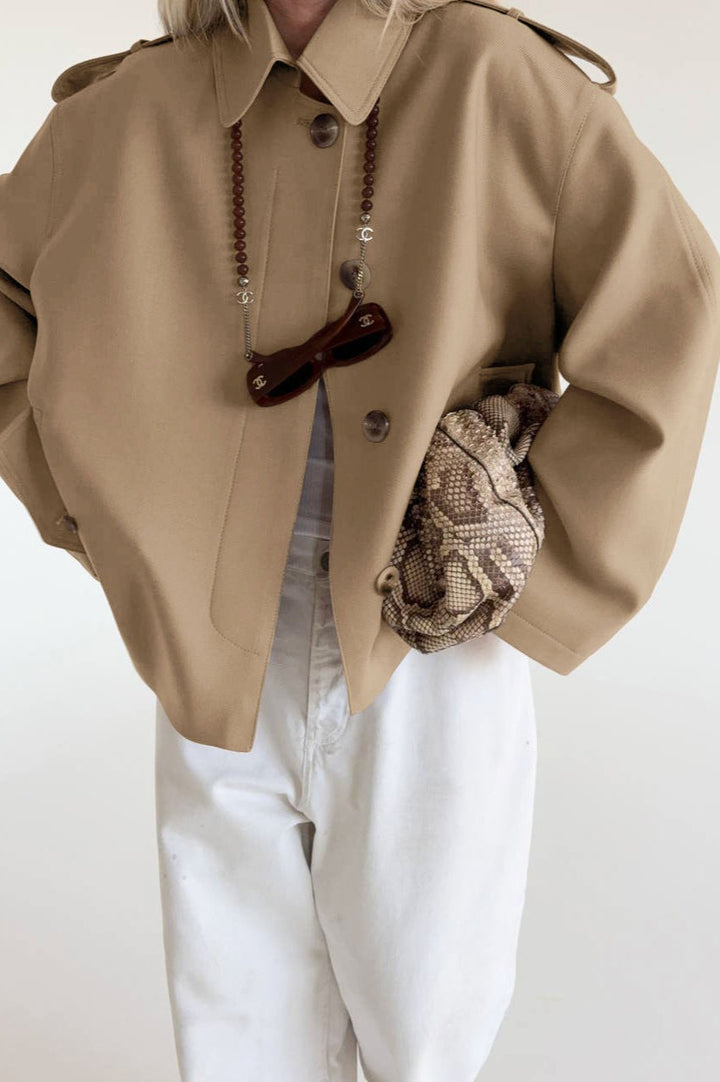 Lune London | Fake Suede Draped Jacket