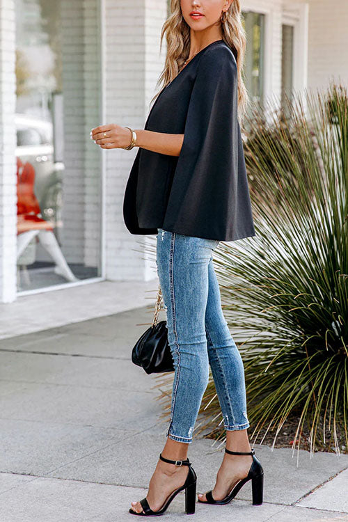 Lune London | Rosiedress Open Front Slit Sleeve Cape Jacket