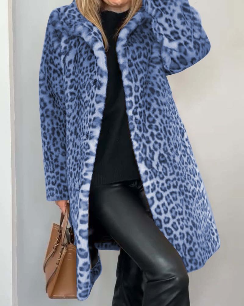 Lune London | Leopard Long Soft Jacket