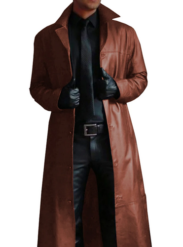 Lune London | Long Leather Coat for Men