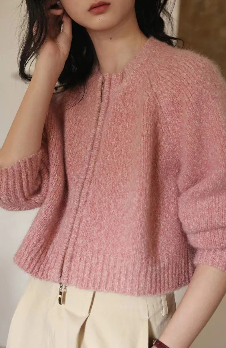 Lune London | Women's Oversized Cardigan with Zipper