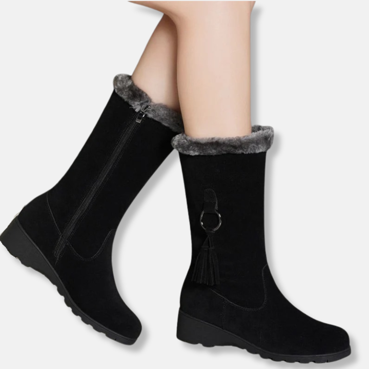 Lune London | Boots - Mid-ankle Shaft - Low Wedge Heel