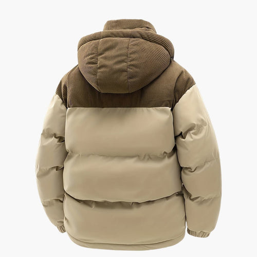 Lune London | Casual Hooded Jacket with Puffer and Color Block Design