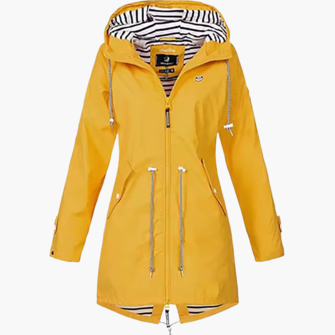 Lune London | Windproof Outdoor Rain Jacket with Hood - Waterproof Transition Jacket for Leisure and Travel