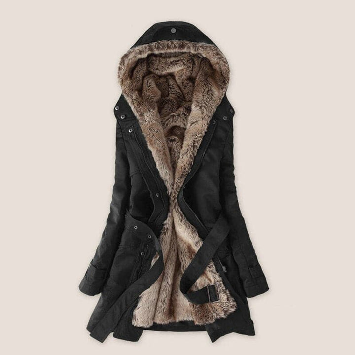 Lune London | Faux Fur Lined Parka Hooded Parka Up To The Middle Of The Thigh