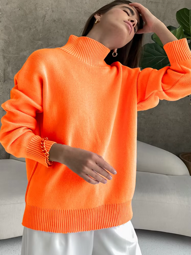Lune London | Oversized Casual Turtleneck Sweater