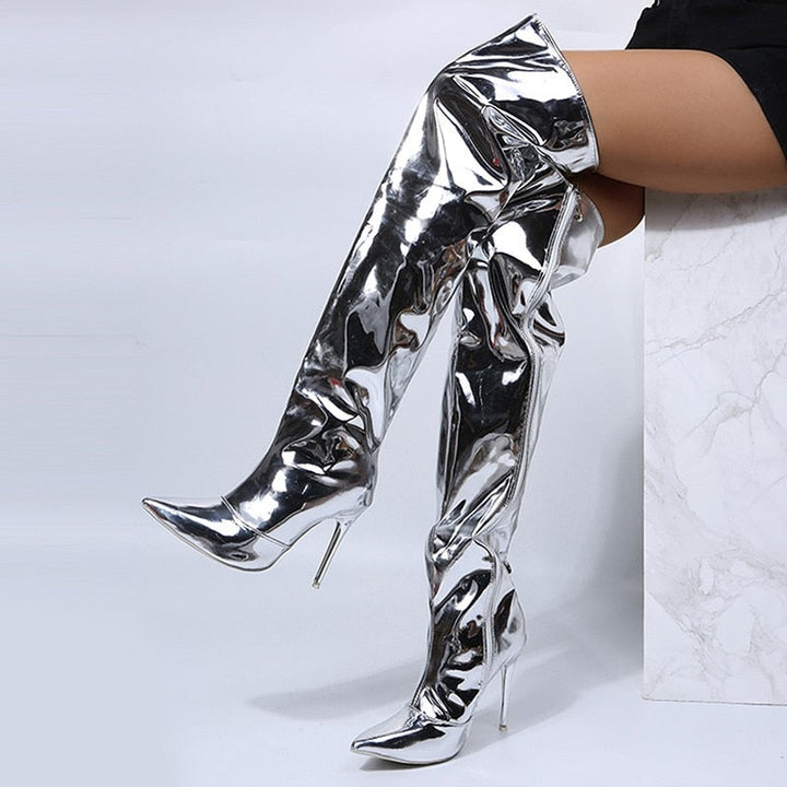 Lune London | Shimmering and Chic High Heel Boots