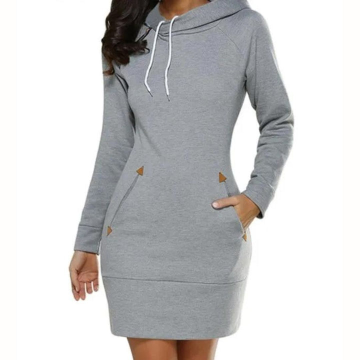 Lune London | Casual hoodie sweatshirt dress with pockets