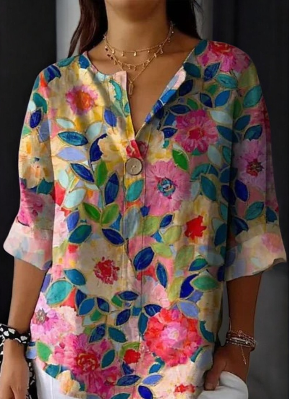 Lune London | Elegant Flower Blouse