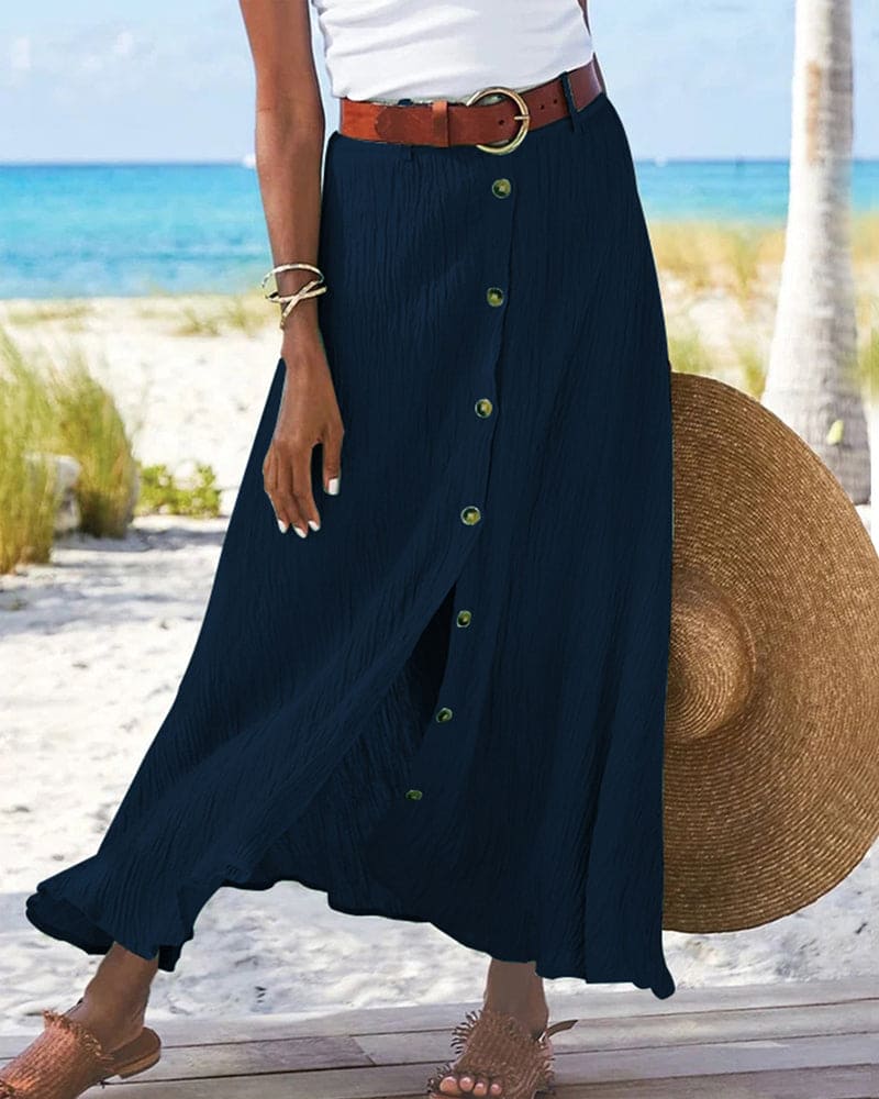 Lune London | Longer skirt with buttons