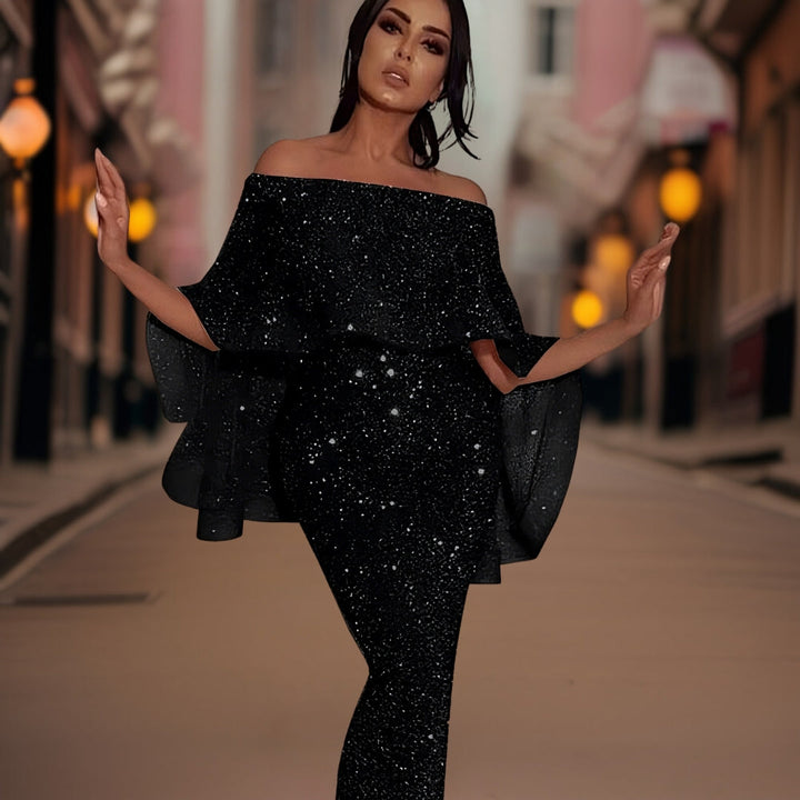 Lune London | Off-Shoulder-Dress with Ruffles