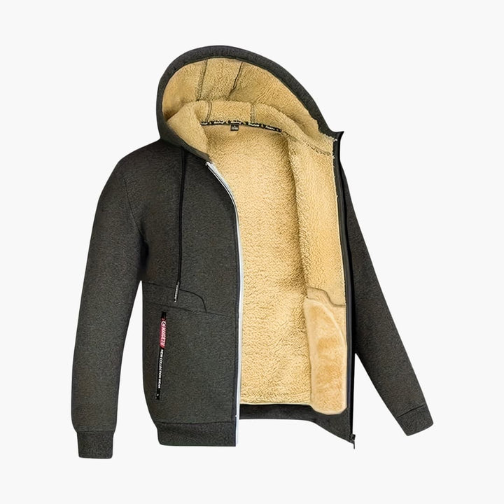 Lune London | Comfortable fleece-lined jacket with hood for men