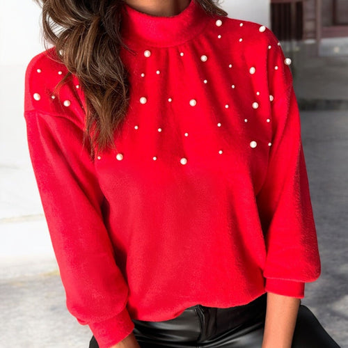 Lune London | Women's Sweater with Pearl Embellishment