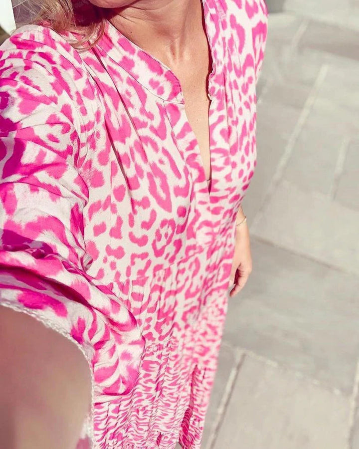 Lune London | Stylish summer dress with leopard pattern