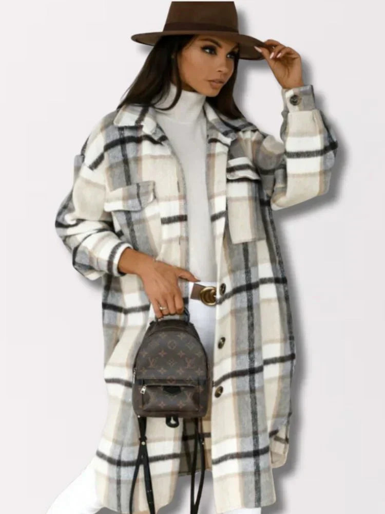 Lune London | long check coat
