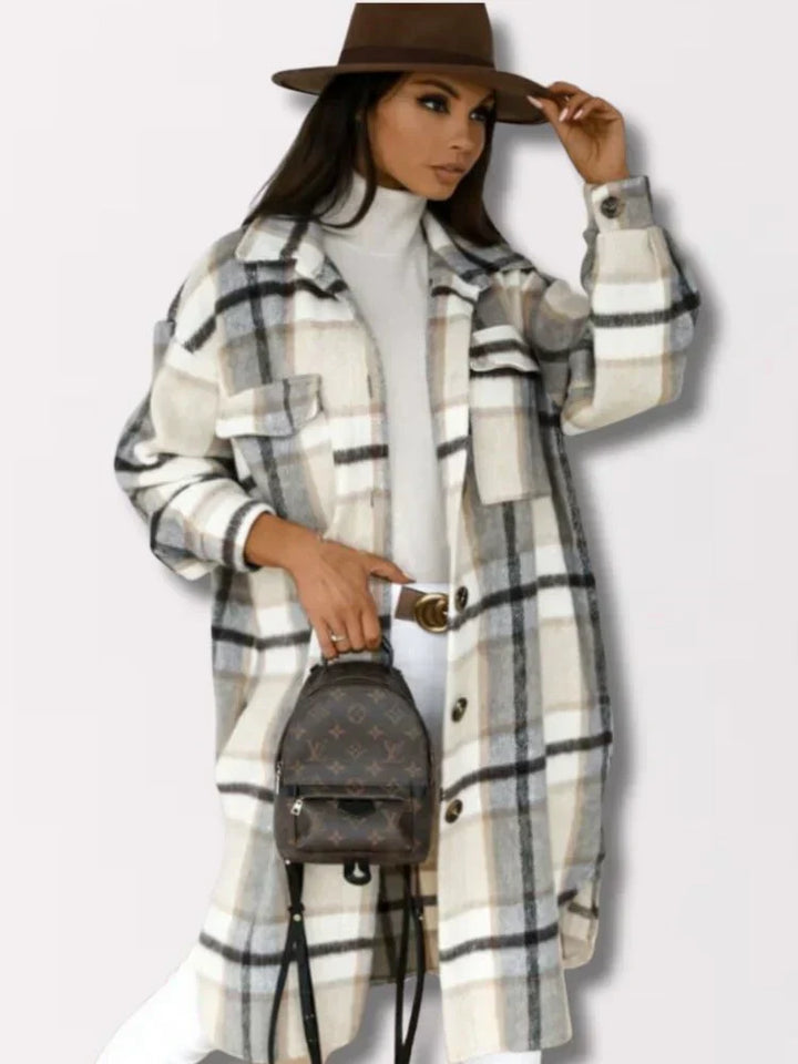 Lune London | long check coat