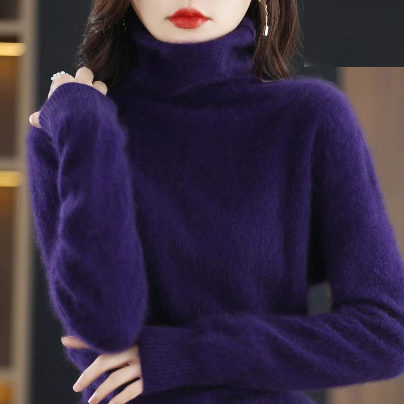 Lune London | Cashmere Pullover Women Soft Turtleneck Sweater Warm & Luxurious Design
