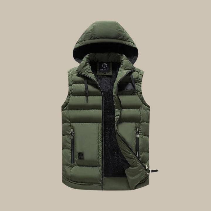 Lune London | Stylish Warm Hooded Vest for Men