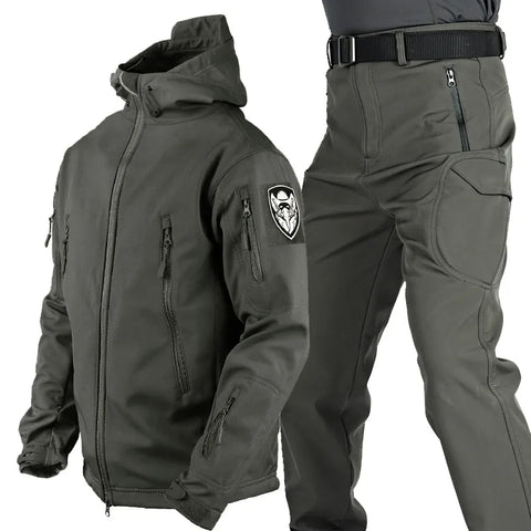 Men's Multifunctional Jacket with Fleece Lining and Zipper Lune London
