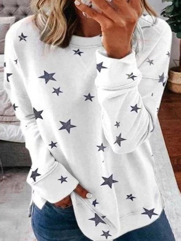 Lune London | Warmer Star Print Round Neck Sweater Ideal for Winter