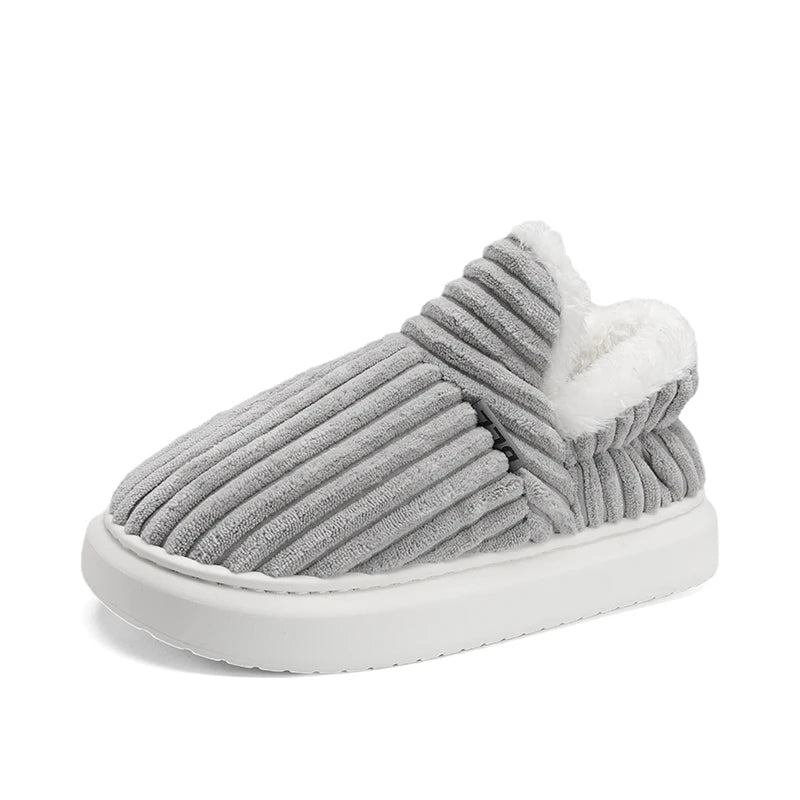 Lune London | Chausson - Support orthopédique - Semelle douce et confortable - Aspect velours doux