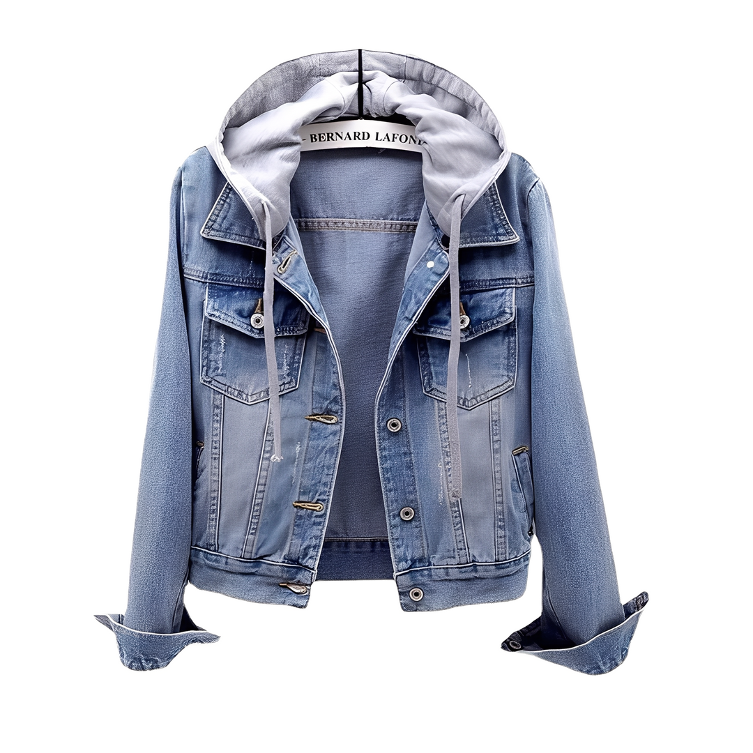 Lune London | Stylish Denim Jacket with Hood for Women