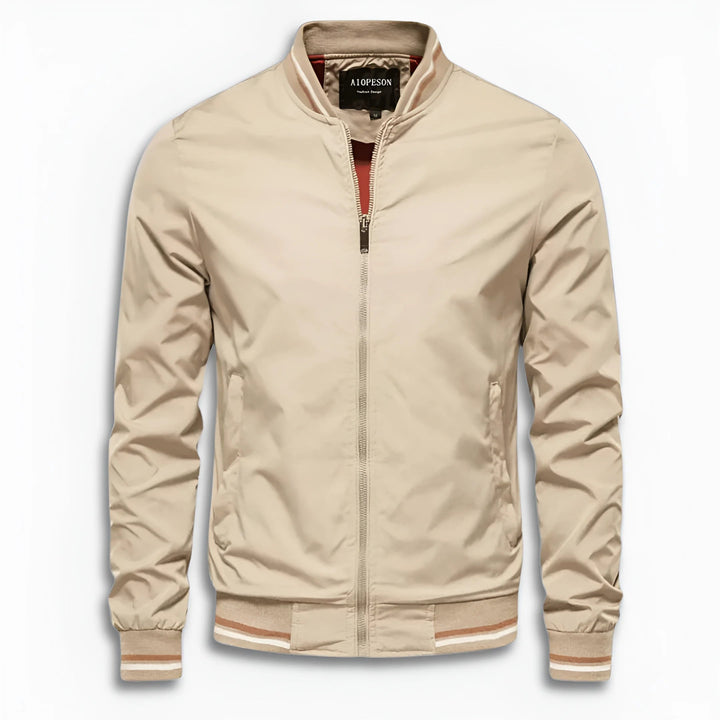 Men's Casual Transition Jacket with Water-Repellent Surface & Stand-Up Collar Lune London