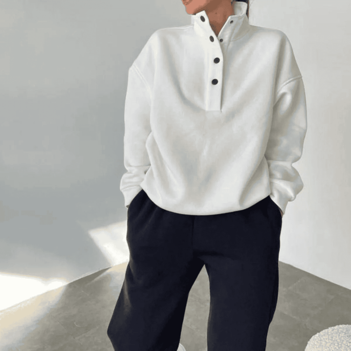 Lune London | High collar and snap buttons separate pants women's tracksuit