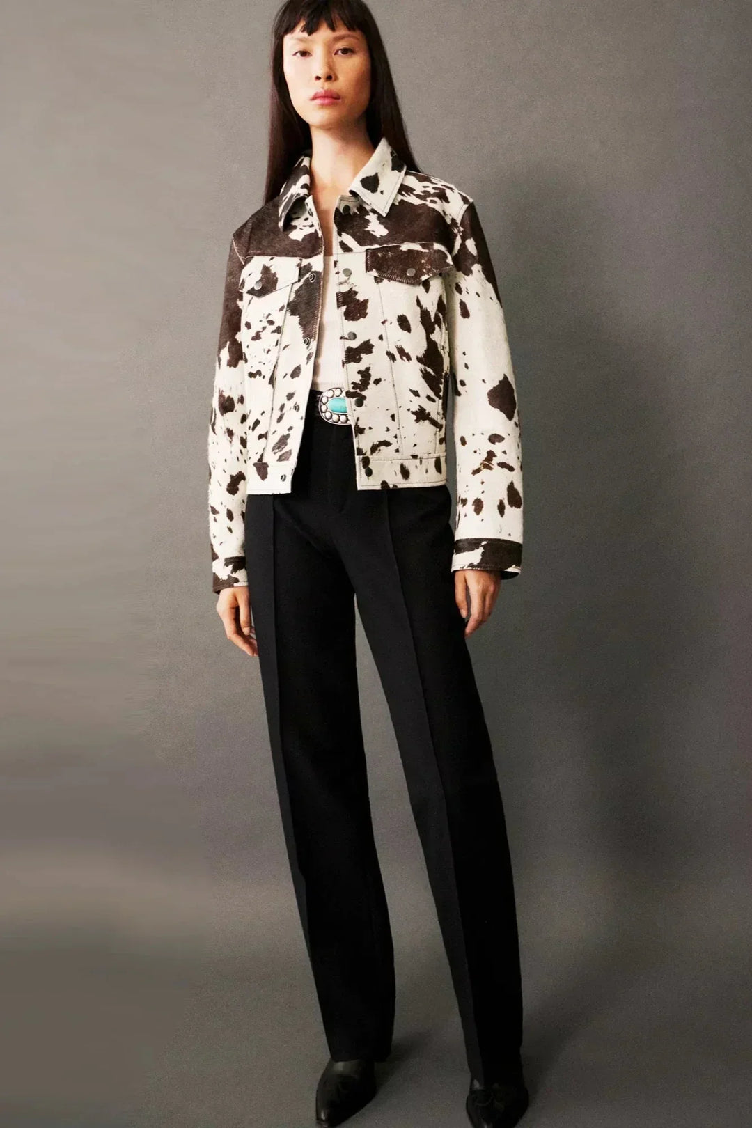 Lune London | Print Faux-Fur Shirt Jacket