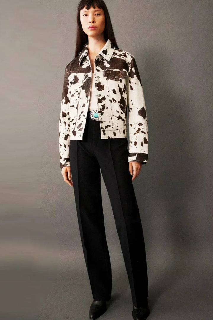 Lune London | Print Faux-Fur Shirt Jacket