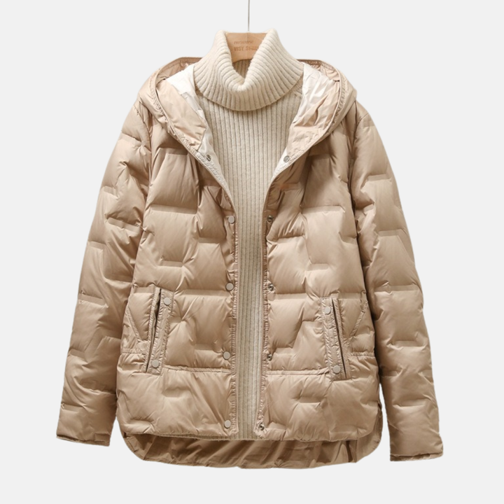 Lune London | Jacket - Quilted Puff - Removable Hood - Snap Button Closure