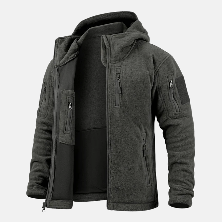 Lune London | Tactical Fleece Jacket - Casual Regular Fit Hip-Length Jacket