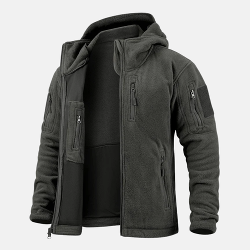 Lune London | Tactical Fleece Jacket - Casual Regular Fit Hip-Length Jacket