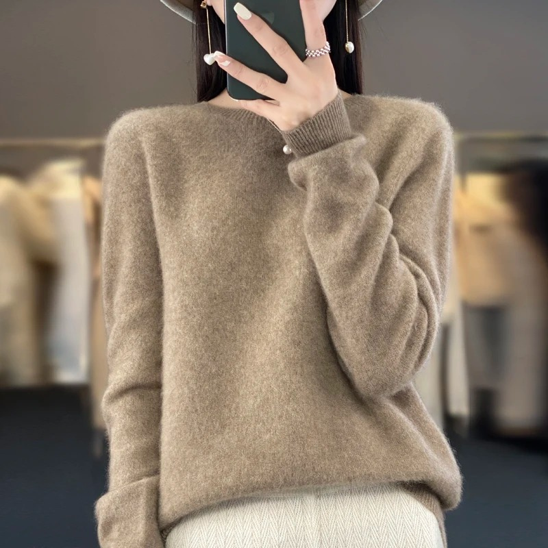 Lune London | Cashmere Pullover Women Stylish Round Neck, Soft & Comfortable