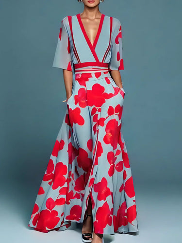 Lune London | Elegant dress with floral pattern
