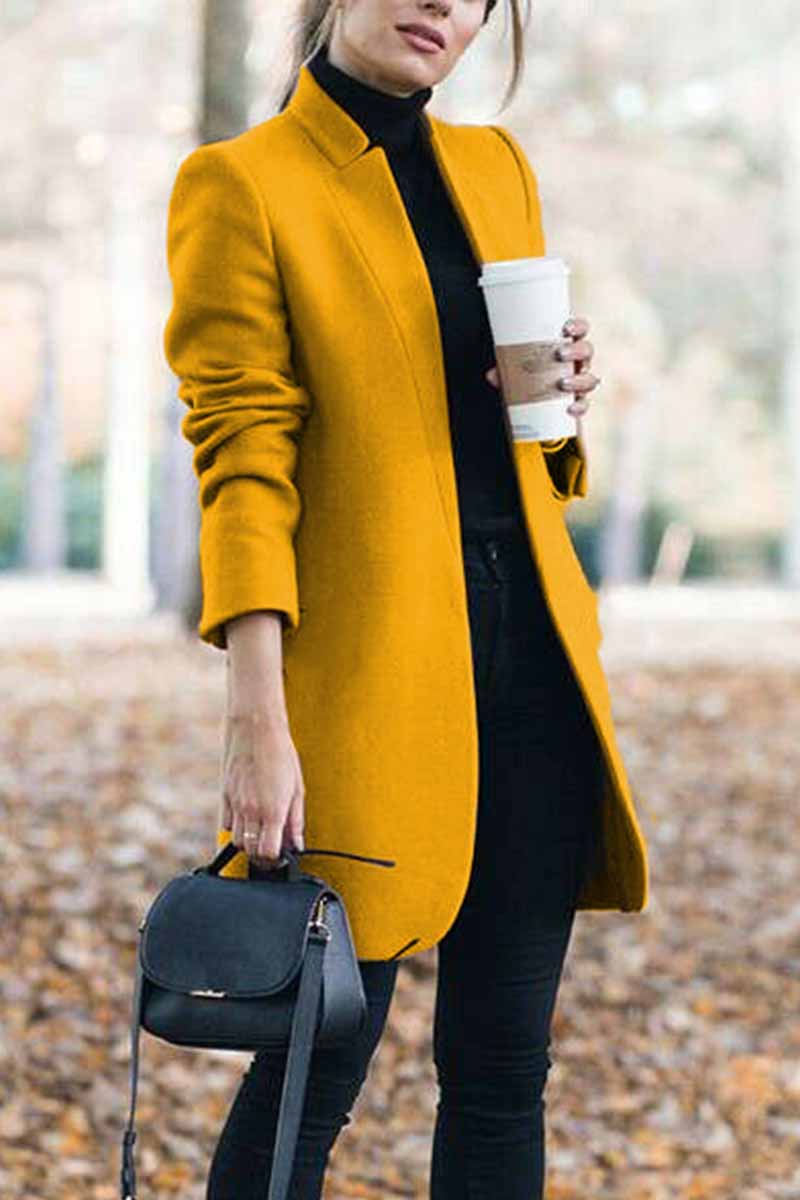 Lune London | Elegant coat with stand-up collar
