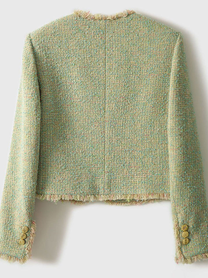 Lune London | Elegant Round Neck Tweed Jacket