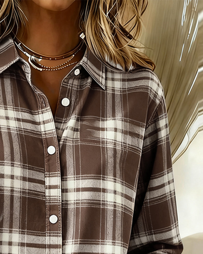 Lune London | Checked pattern and notched lapel